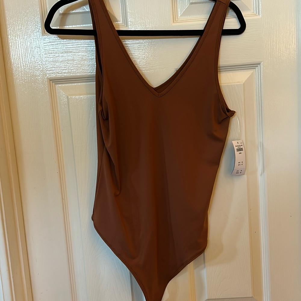 Abercrombie and Fitch, soft A&F collection, bodysuit size large in rust color